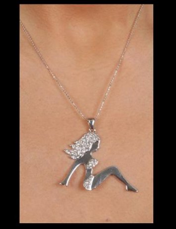 2 in. Silhouette Girl Pendant