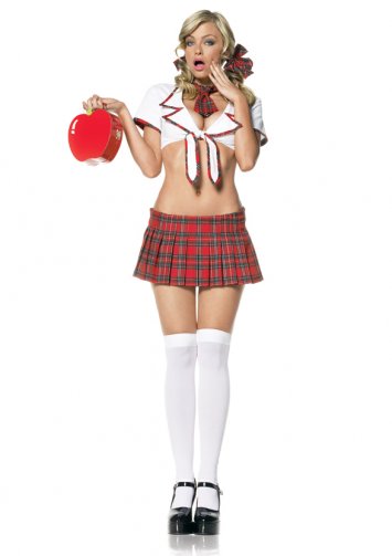 4 PC. Miss Prep School Costume