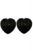 Black Heart Shaped Sequin Pasties