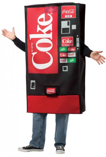 Coke Vending Machine Adult Costume