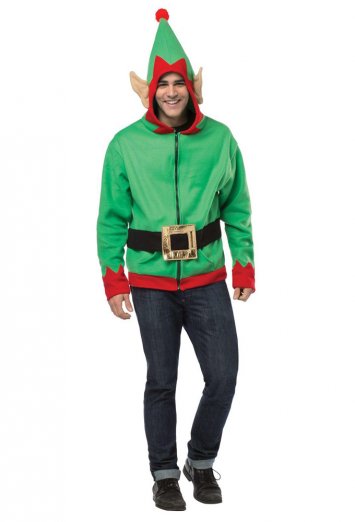 Elf Hoodie Adult Costume