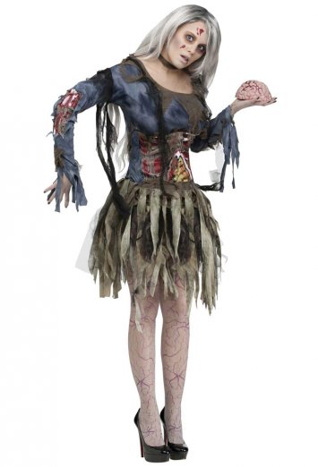 Female Complete Zombie Adult Costume