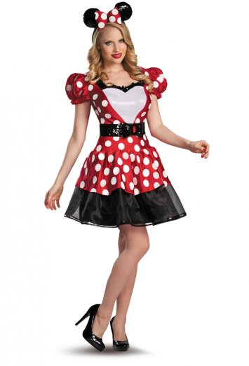 Glam Red Minnie Adult Costume