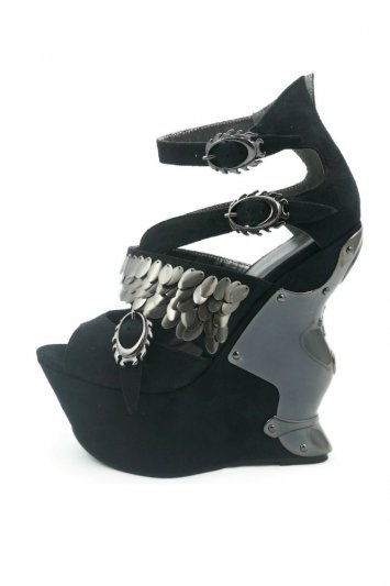 Hades Leia Chrome Platform Heels