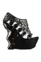 Hades Monique Chrome Platform Heels