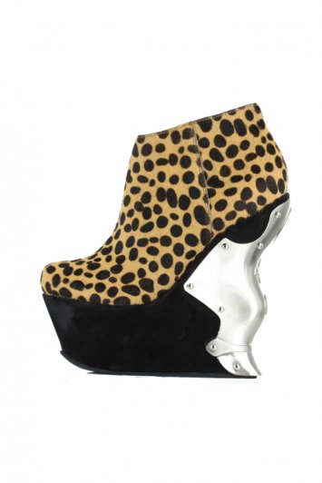 Hades Pantera Leopard Wedge Heel