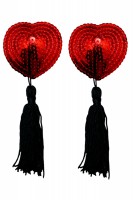 Heart Shaped Sequin Tassel Pasties