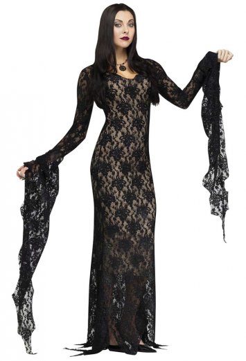 Lace Morticia Adult Costume