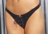 Lace-Up Leather Thong