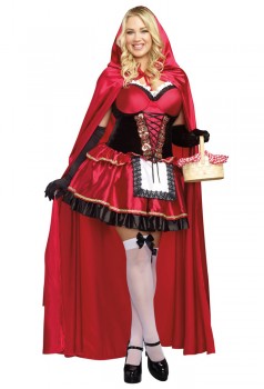 Little Red Plus Adult Costume