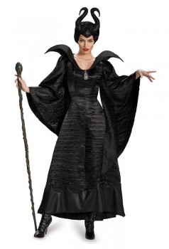 Maleficent Deluxe Christening Black Gown Adult Plus Costume