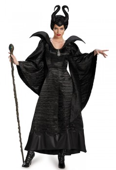 Maleficent Deluxe Christening Black Gown Adult Costume