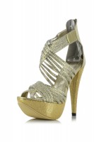 Mia 5 Inch Metallic Sequin Heel Ellie Shoes