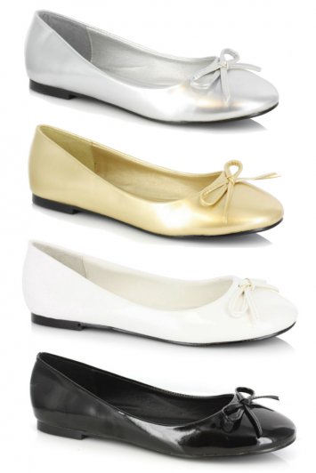 Mila Patent Ballet Flat with Bow