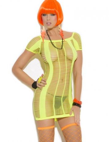 Neon Strappy Mini Dress