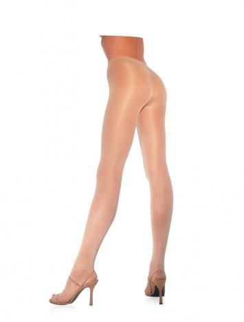 Opaque Sheer To Waist Tights w/ Cotton Crotch