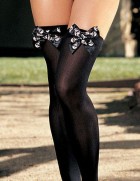 Opaque Skull Stockings