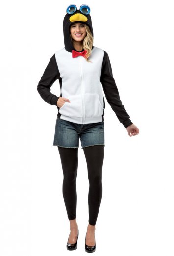 Penguin Hoodie Adult Costume