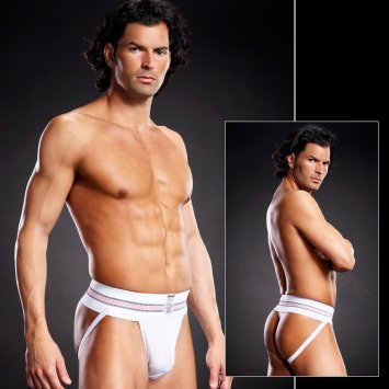 Performance Microfiber Jock Strap White