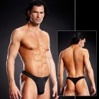 Performance Microfiber Thong Black