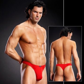 Performance Microfiber Thong Red
