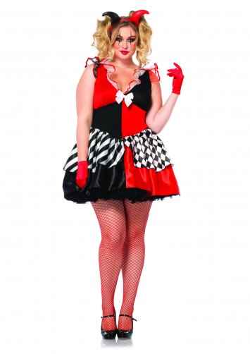 Plus Size Court Jester Costume