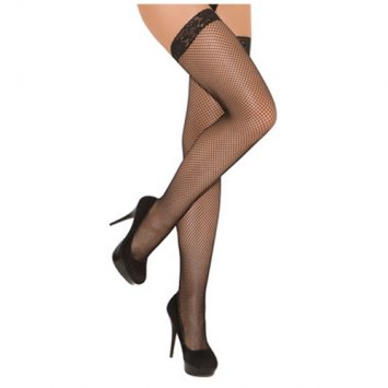 Plus Size Fishnet Thigh Highs