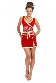 Plus Size Red Geisha Costume