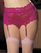 Plus Size Stretch Lace Garter Belt