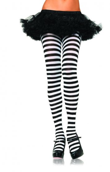 Plus Size Stripe Tights