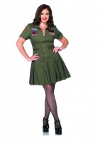 Plus Size Top Gun Women's Flight Dress