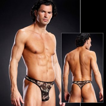 Pro-Mesh Camo G-String Green Camo