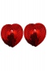 Red Heart Shaped Sequin Pasties