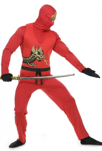 Red Ninja Avengers Series II Adult Costume