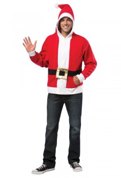 Santa Hoodie Adult Costume