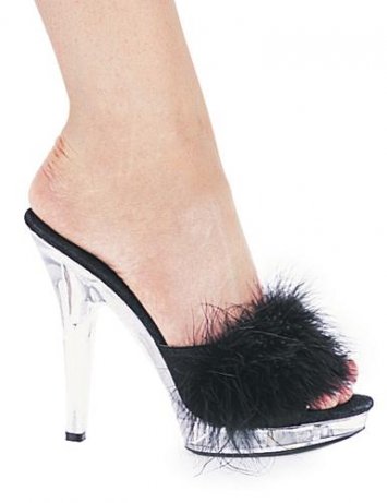 Sasha 5 Inch Marabou Slippers