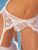 Scalloped Embroidery Garter Belt