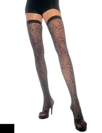 Spider Web Thigh Highs