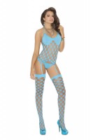 Strappy Diamond Net Camisette Set