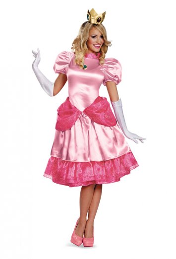 Super Mario Bros. - Deluxe Princess Peach Adult Costume