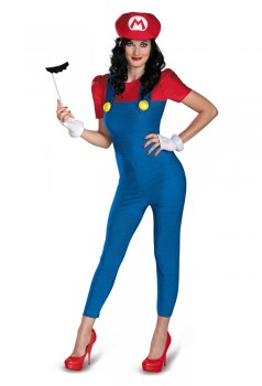 Super Mario Bros. - Mario Female Deluxe Plus Size Adult Costume