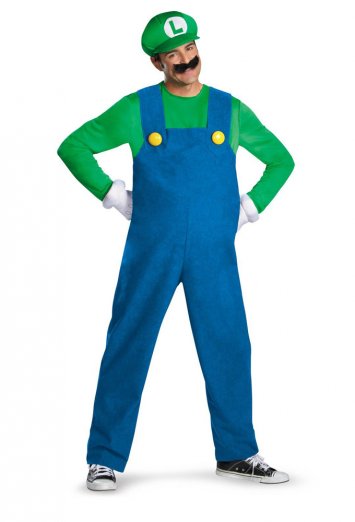 Super Mario Brothers Luigi Adult Costume