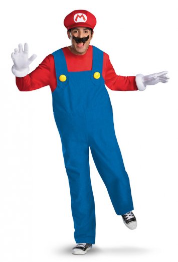 Super Mario Brothers Mario Adult Costume