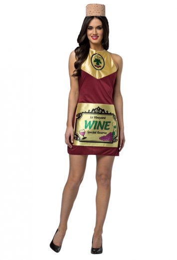 Wine Bottle Dress Adult Costume