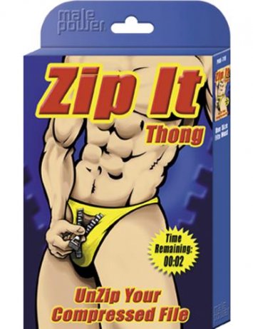 Zip It Thong